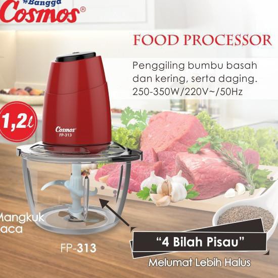 Food Processor Cosmos FP 313 Pelumat Penggiling