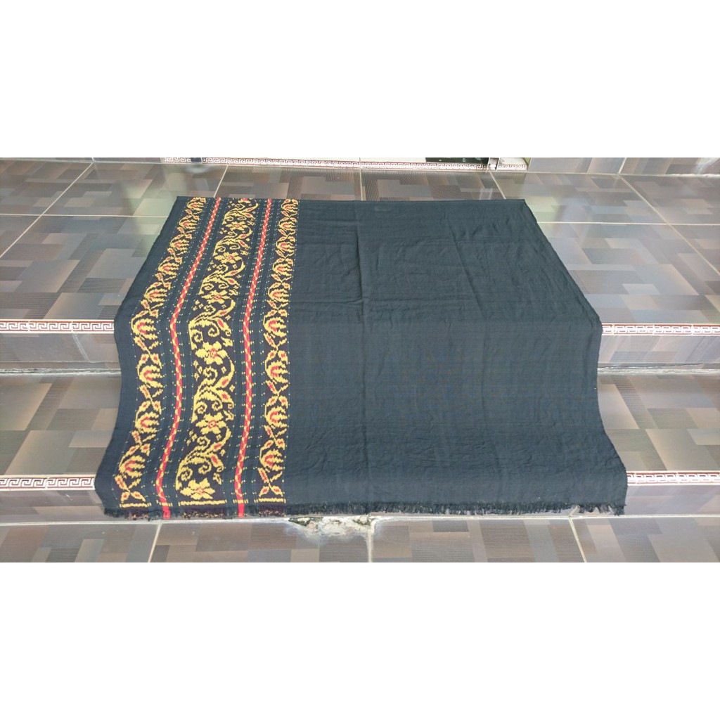 Kain Tenun Troso Blanket Etnik Motif Bunga Rose Gold