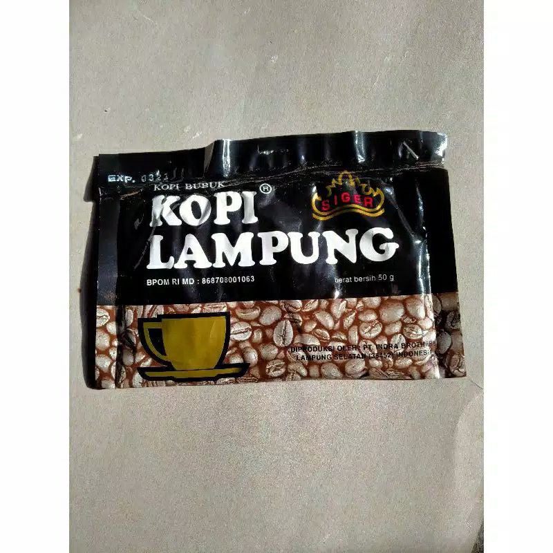 

Kopi bubuk khas Lampung cap Siger Lampung