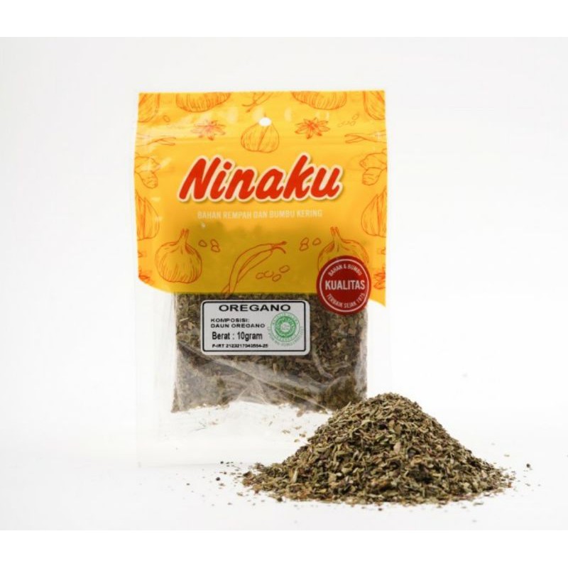 NINAKU Daun Oregano Kering Premium 10 Gram HALAL Dried Oregano Italian Herbs Mixed