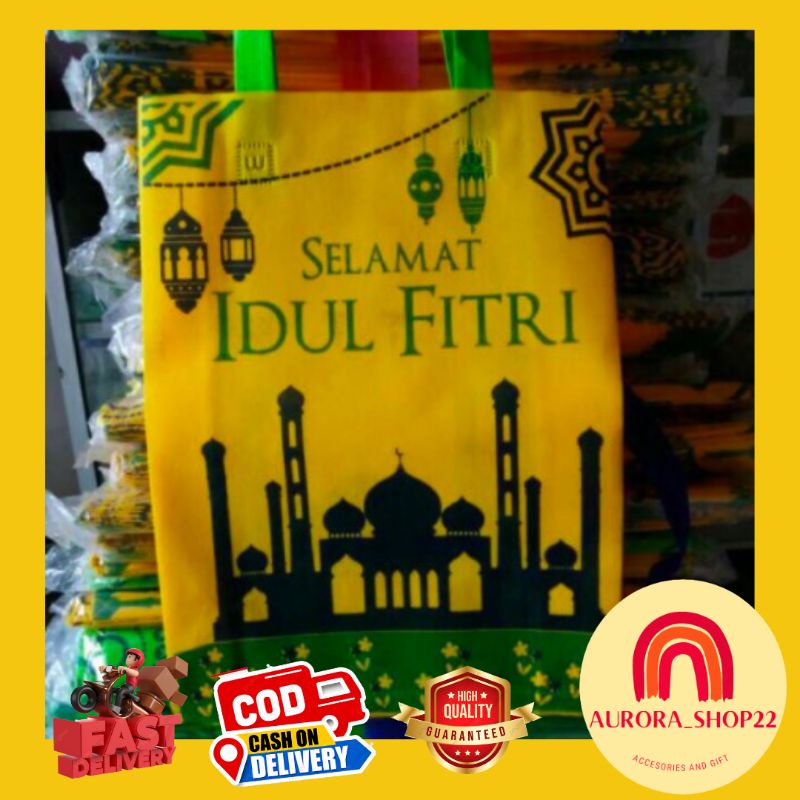 [COD] Tas Spunbond Lebaran Tas Lebaran Tas Parsel Tas Bingkisan Hari Raya Ukuran Sedang Besar 30 x 40 / 25 x 35 Tas Lebaran Idhul Fitri Tas Parsel