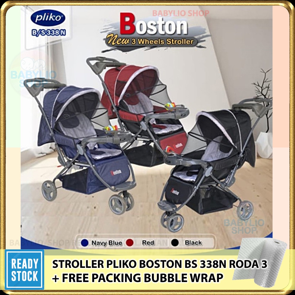 Stroller Pliko Boston 338N Kereta Bayi Roda 3