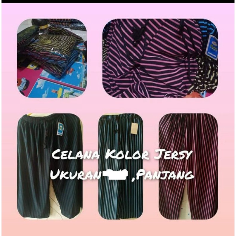 Celana kulot jersey panjang