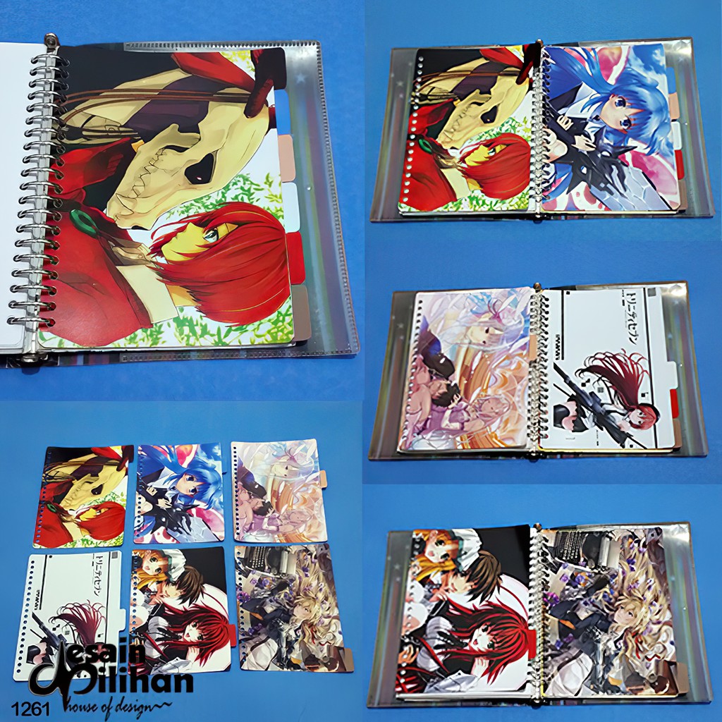 

Pembatas Binder Cute Anime Girl 2 Ring,6 Ring,20 Ring,26 Ring 1 Set 6 Lembar Laminasi Glossy Murah