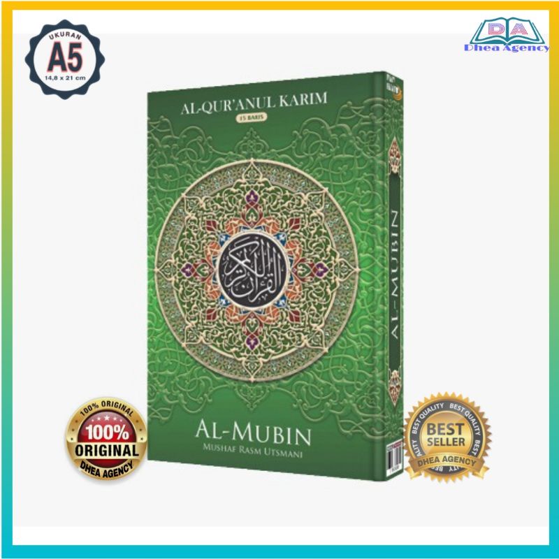 Al Quran Al Mubin 15 Baris Al Quran Mushaf Rasm Utsmani Uk A5