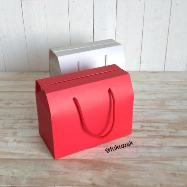 

♦ Gift Box Tali,Kotak Hamper utk 2 Toples Tabung,Hijab,Aksesoris (10pcs) - Premium Kraft ●