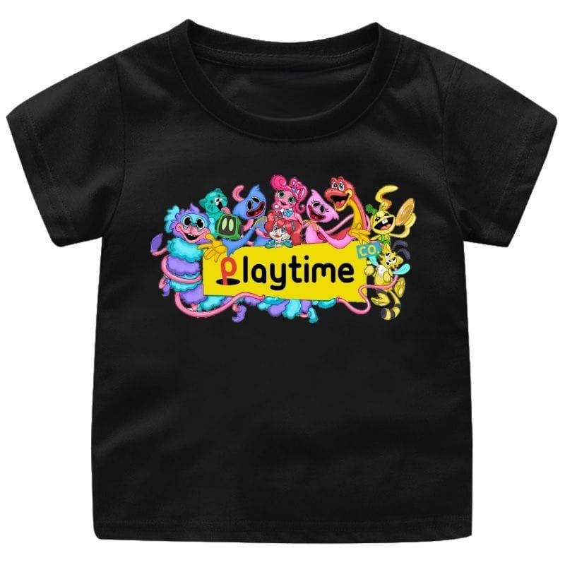 Baju Kaos Atasan Anak Cewek Umur1-12Tahun  PLAY TIME Ukuran S.M.L.XL.2XL.3XL