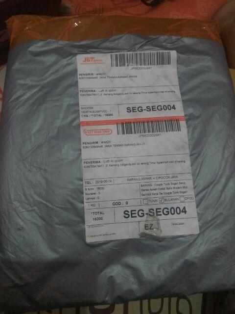 Couple Tunik Sogan Serut Genes Apsari Coklat Batik Modern Midi Sarimbit Kerja Seragam Kantor