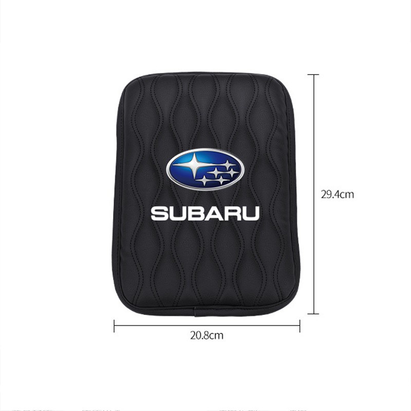 (G-CLUB) Bantalan Sandaran Lengan Mobil Universal Bahan Kulit Lembut Untuk Subaru XV Forester WRX STI