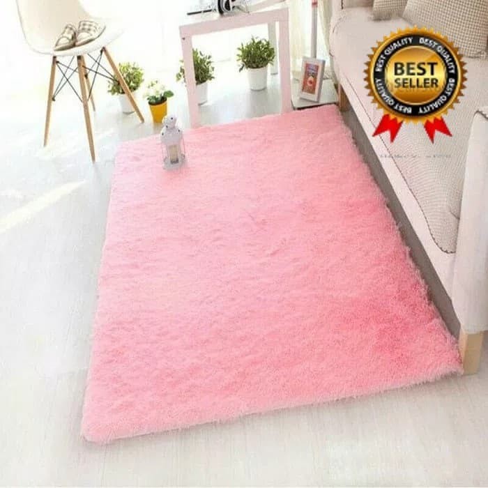 karpet bulu karpet lantai karpet raspur kasur busa polos 150 x 200