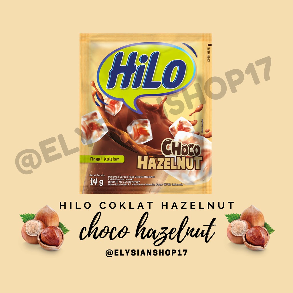 

Susu Hilo Choco Hazelnut 1 Renceng (10 Sachet)