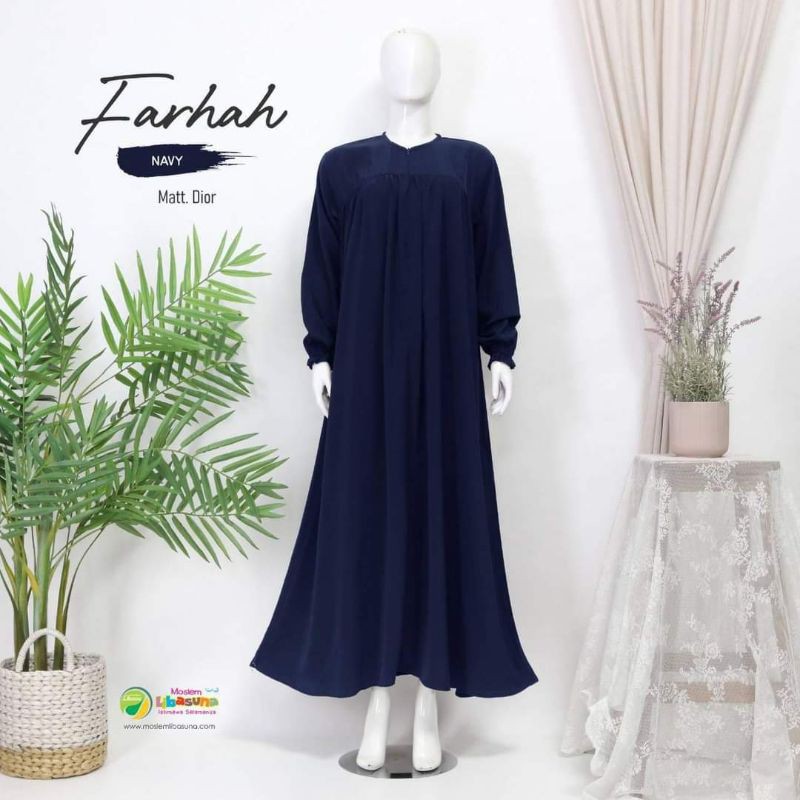 Farhah by Moslem Libasuna - Gamis Polos