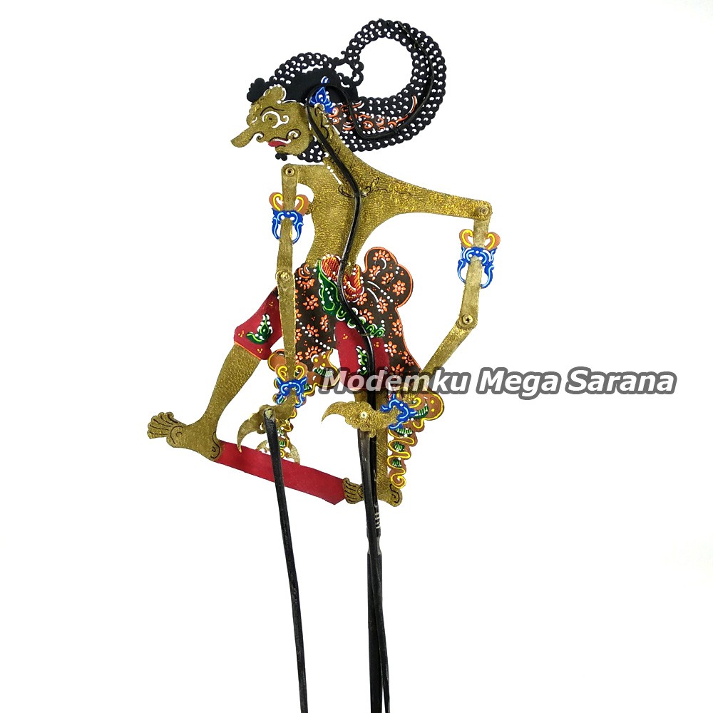 Souvenir Wayang Kulit Mini Caperan Super 20 Cm - Pendawa Lima - Yudistira Bima Arjuna Nakula Sadewa