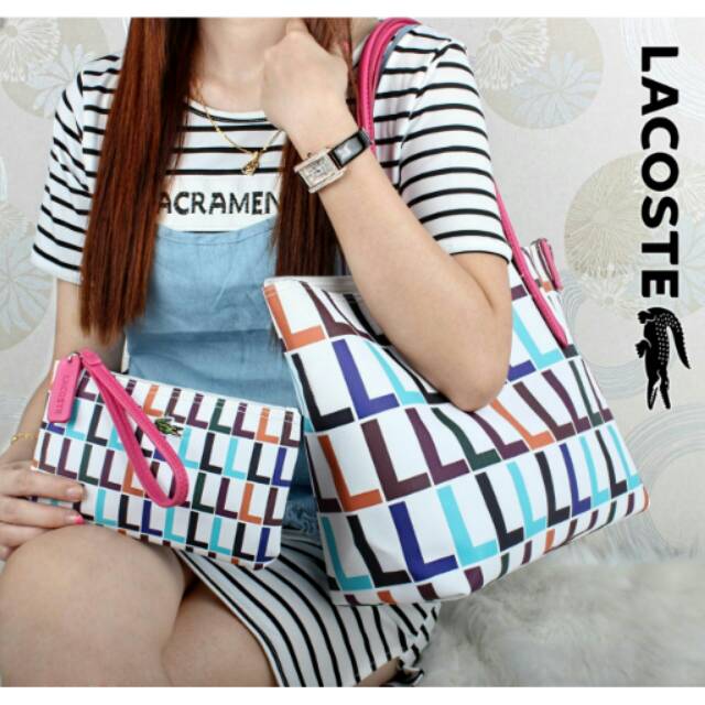 New Arrival Lacoste Tote Bag Like Ori 0801#.