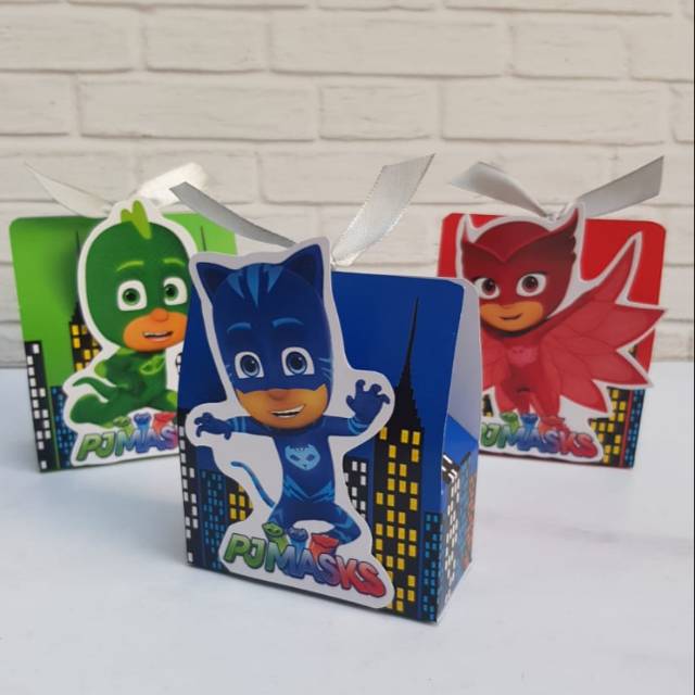 

PJ Mask Box Pipih / Goodie Snack Box (minim 12pcs)
