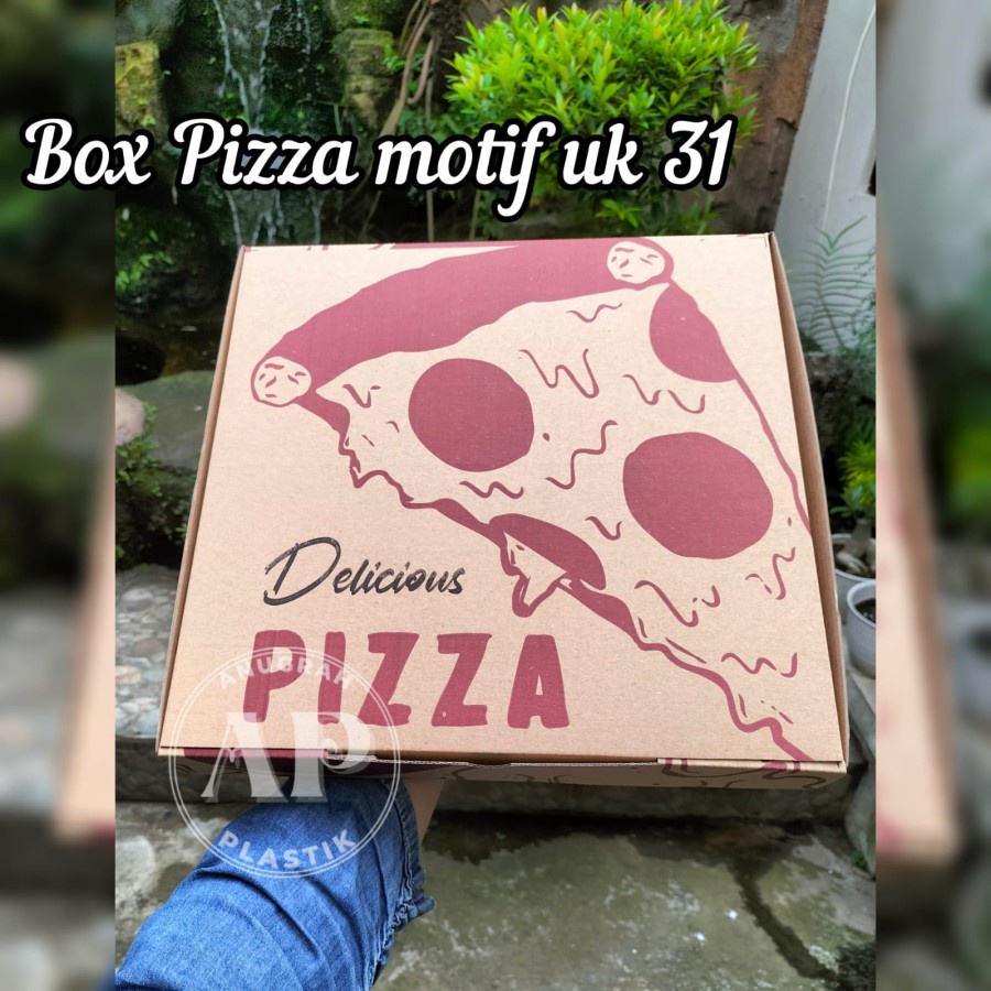 

Box pizza uk 31 x 31 / dus coklat pizza PER 10 PCS