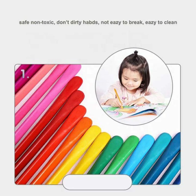 HIGH QUALITY Crayon Lab Non Toxic Crayon Triangular Crayon Lab Triangle Crayon Plastik