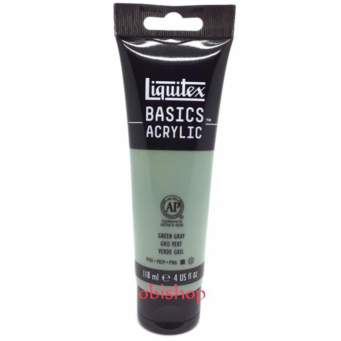 

TERBARU CAT AKRILIK LIQUITEX BASICS ACRYLIC 118 ML GREEN GRAY PERALATAN MELUKIS ART SET MENGGAMBAR