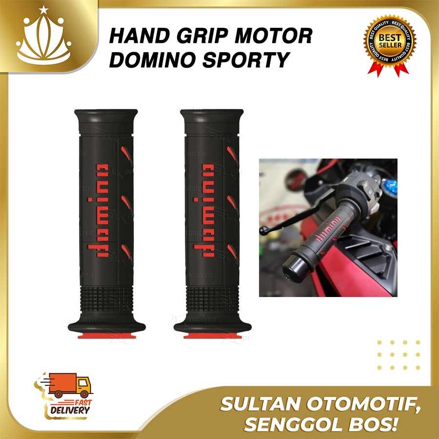 Handgrip Grip Gas Motor DOMINO Italy Racing Sporty Murah UNIVERSAL