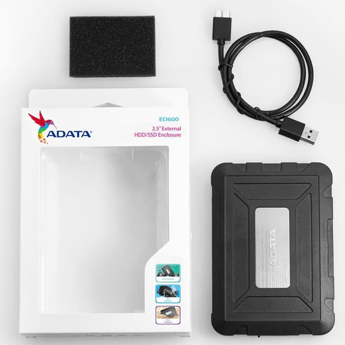 ADATA ED600 Enclosure Eksternal Case HDD / SSD 2.5&quot; Shock &amp; Water Proof