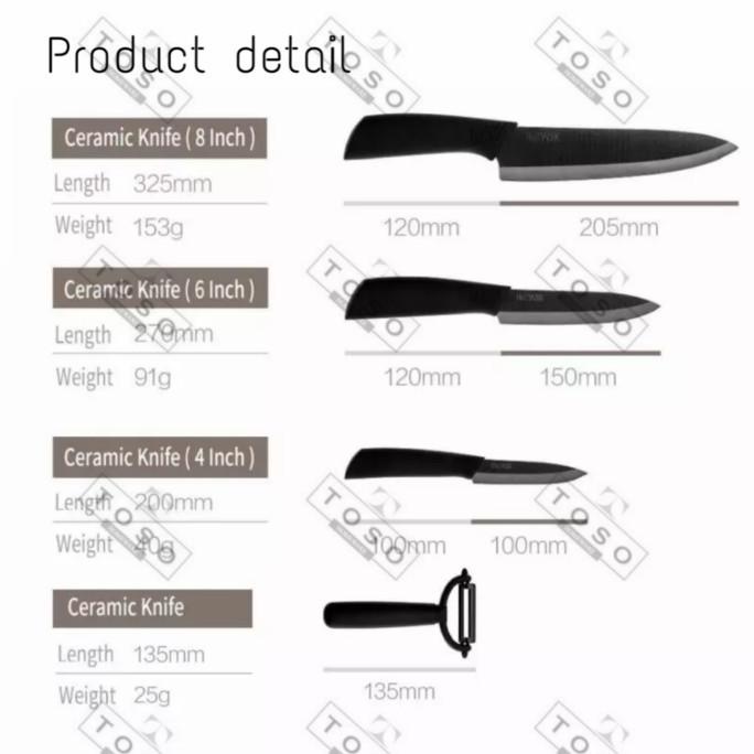 

Promo Xiaomi Mijia Huohou Nano Set Pisau Dapur Knife Bahan Keramik 4 Lapakbrg2000