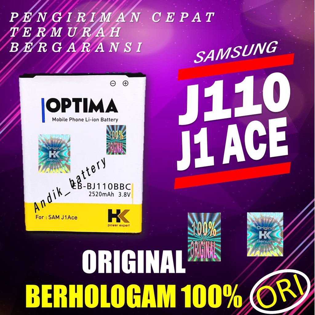 HK J110 BATERAI SAMSUNG J1 ACE J110 DOBEL POWER HK