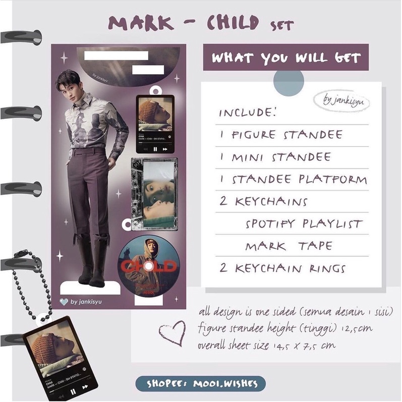 Mark Lee Child Acrylic Sheet Standee Keychain [LIMITED]