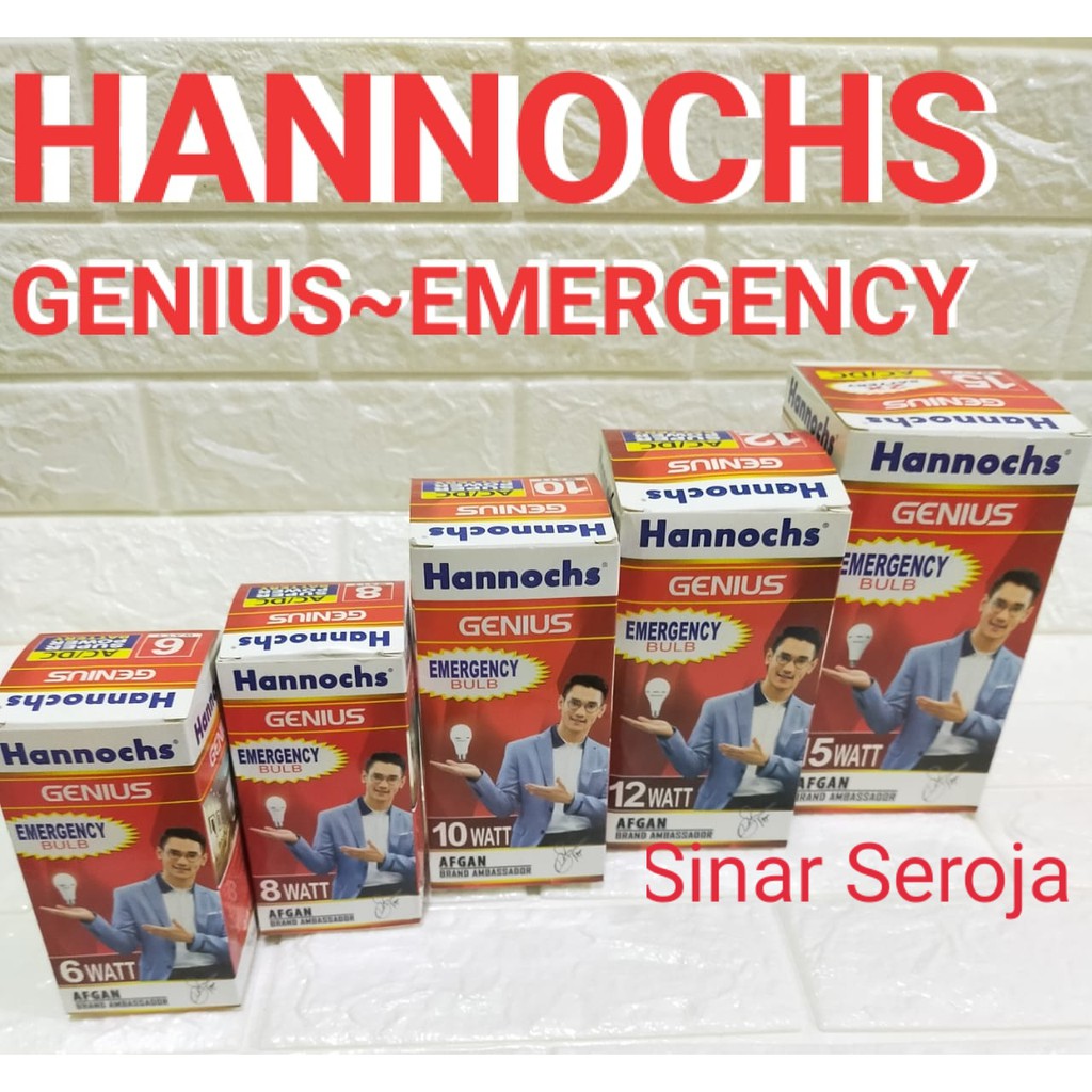 Lampu Emergency Led Hannochs Genius 6w/8w/10w/12w/15w