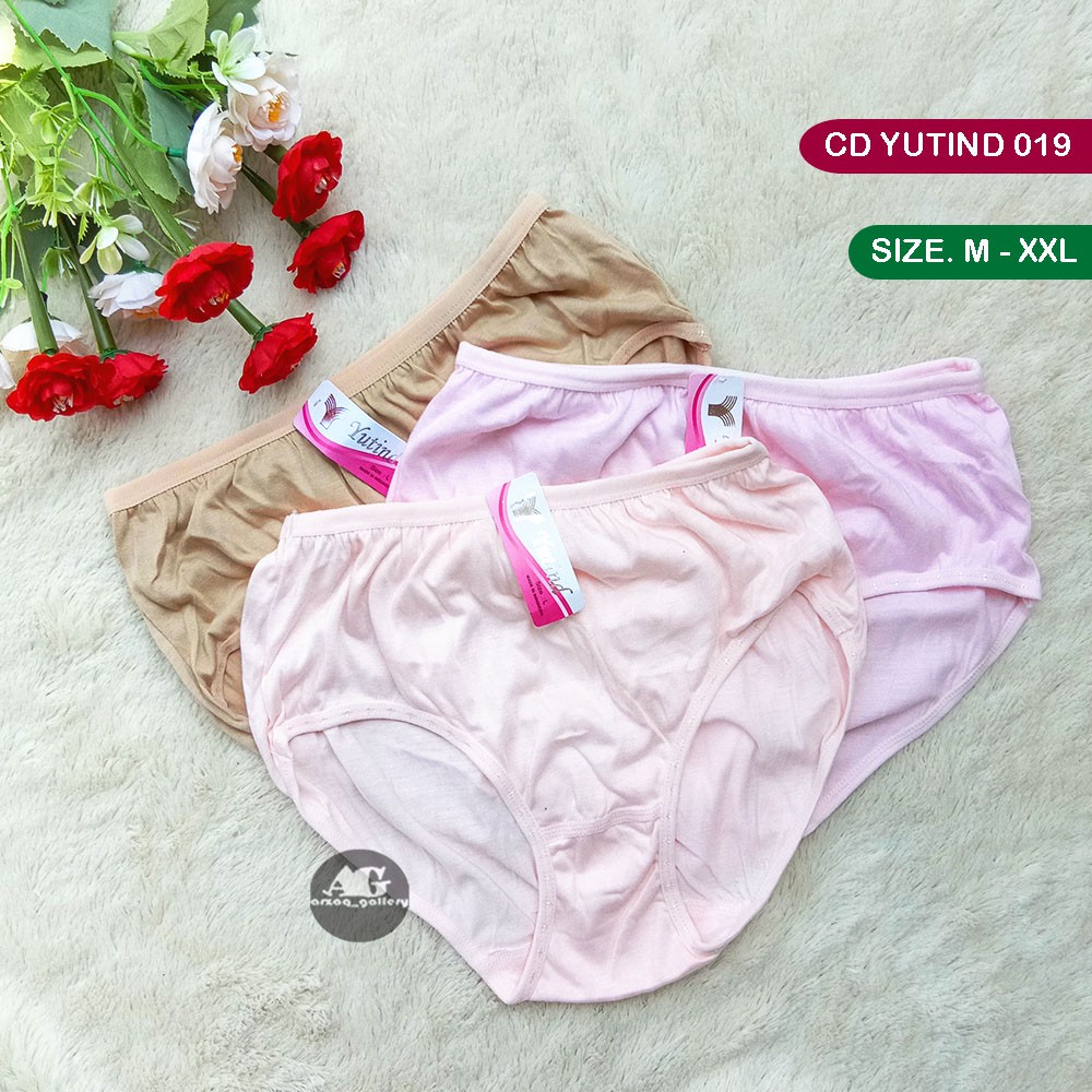 6 Pcs - CD YUTIND 019 | Celana dalam Wanita [VI IA1-LA1] Yutind polyester