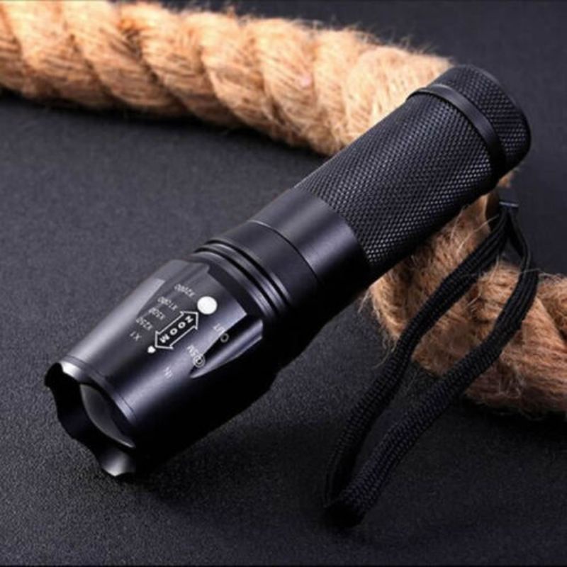 Senter LED Cree XM-L T6 2000 Lumens - Black/senter LED/senter