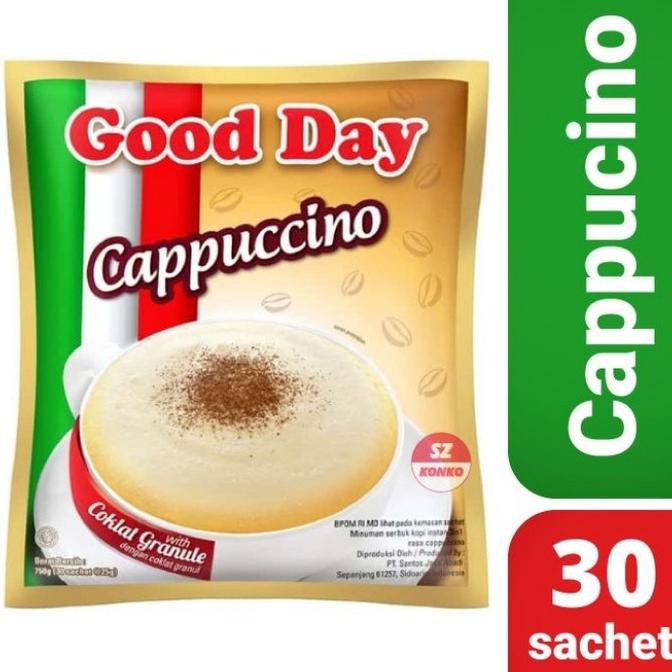 

Kopi Good Day Cappucino Bag isi 30 Sachet BPOM RI
