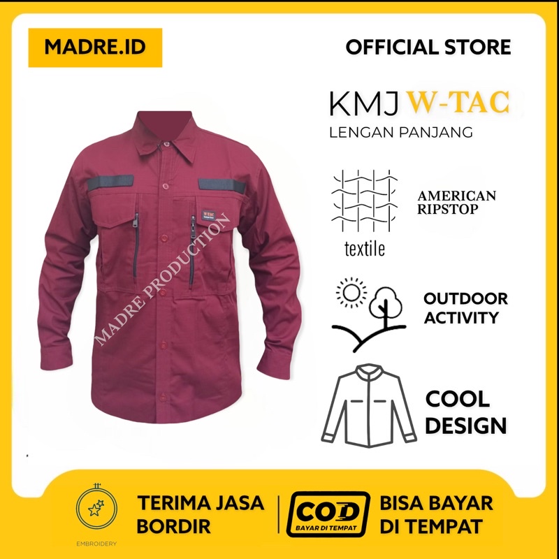 Kemeja Tactical PDL Lapangan Outdoor Baju Taktikal Komunitas Kerja