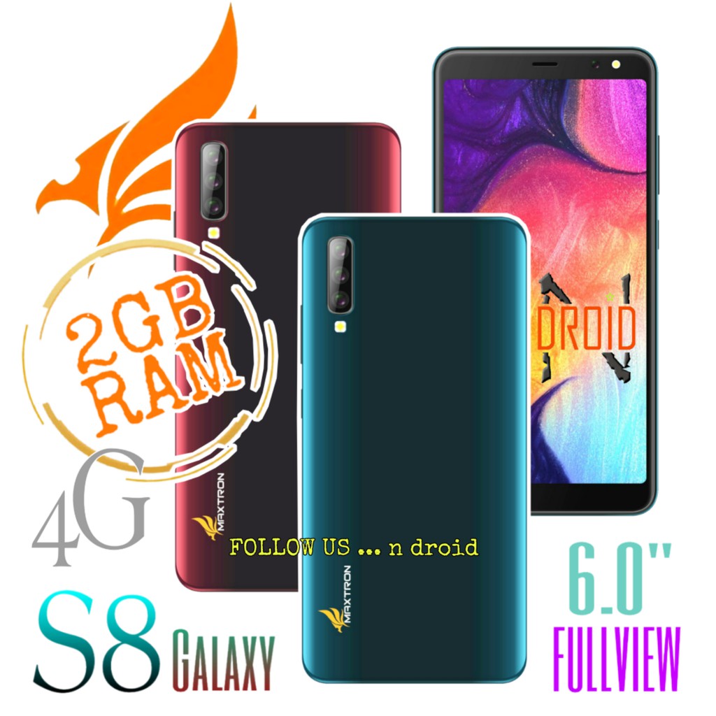 (NEW 2019) MAXTRON S8 GALAXY 4G - HP ANDROID 4G 6" - RAM