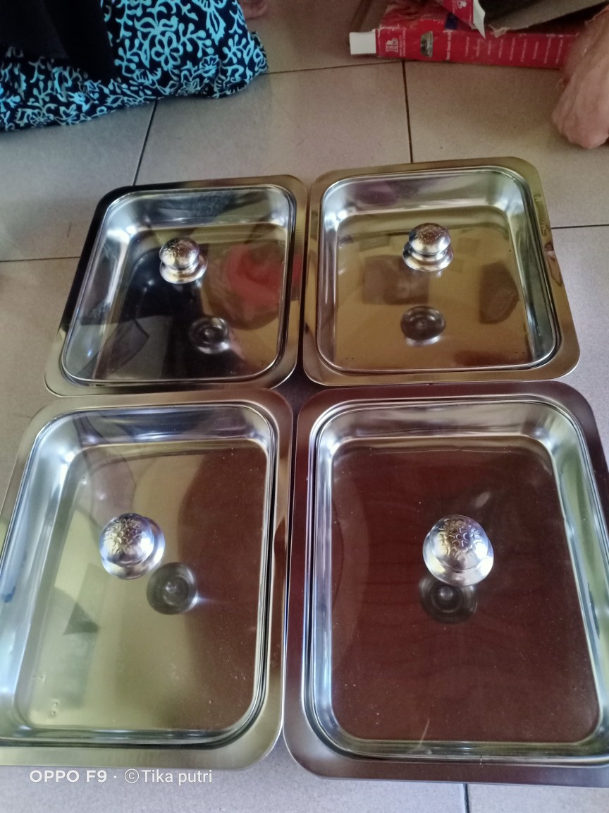 Nampan Prasmanan-fast Food Dish - Tutup Full Kaca