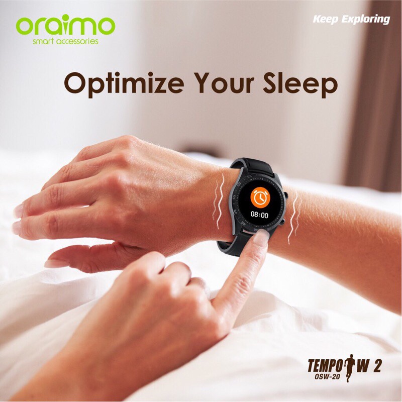 Oraimo OSW-20 Smart Watch Jam Tangan Pintar Full Touch Screen Ultra Slim - Garansi Resmi 1 Tahun