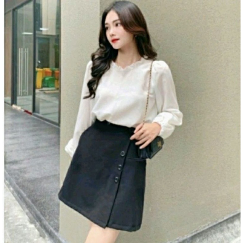 Sale Korean Miniskirt Rok Celana Pendek Wanita Hotpants Celana Rok Wanita Jumbo