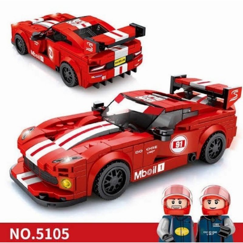 Mainan Lego Susun Brick Mobil Balap