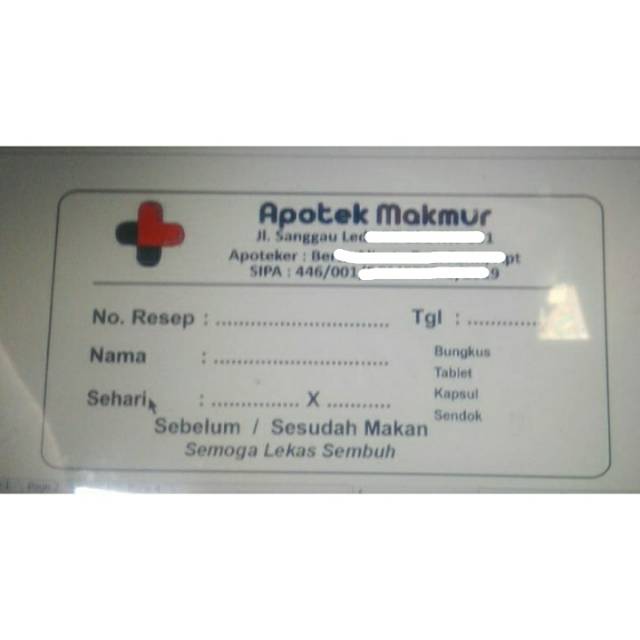 

Etiket Obat Apotek Label obat Stiker Sticker Obat Rumah Sakit Custom isi 500pc 500x tempel