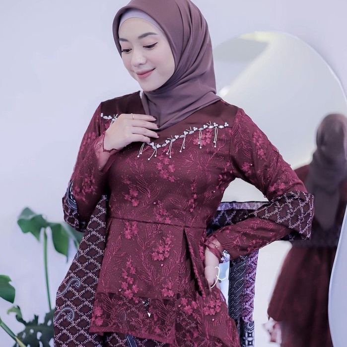 New Arrival - Atasan blouse Kebaya Payet Yunika Kalica Devina - Kebaya Wisuda - Kebaya Modern - Kebaya Kondangan