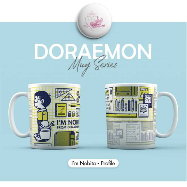 Mug Keramik I'm Nobita's Profile (Doraemon)