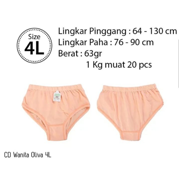 CELANA DALAM WANITA OLIVA SIZE 4L-ALEXAGROSIR