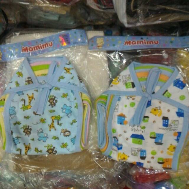 Mamimu Popok bayi motif putih / warna