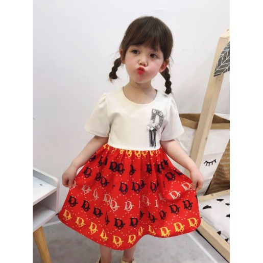 Dress Anak Perempuan Elegant Diory Girly Red Skirt Import (ZH-DGP066)