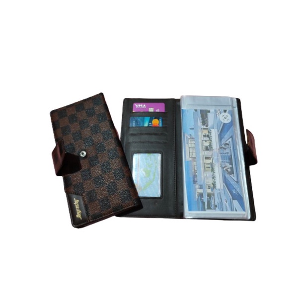 dompet pintar wallet organizer pengatur keuangan bulanan model penutup kancing