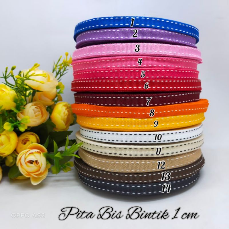 

Tali Pita Per Rol Pita Bis Bintik 1 cm Per Rol Bis Bintik