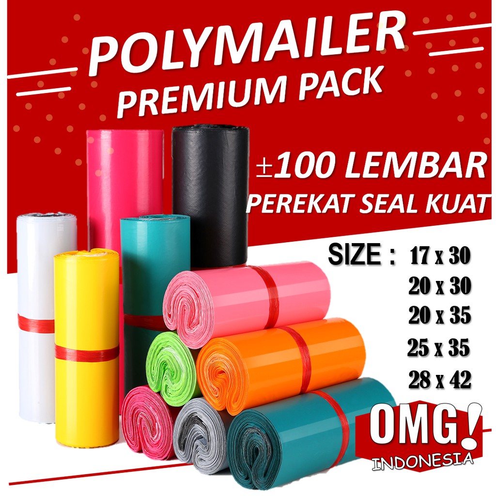 

PLASTIK POLYMAILER PREMIUM TEBAL WARNA LENGKAP LEM Kantong Amplop Packing Online Shop TERMURAH