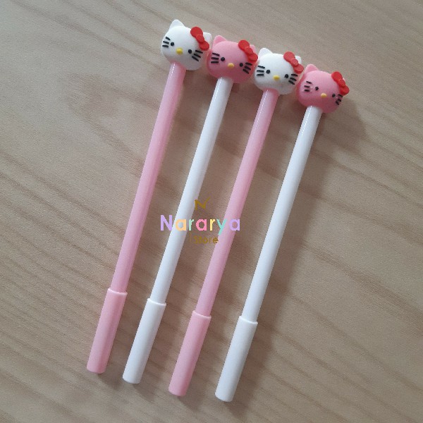 

2x Gel Pen Hello Kitty / Gel Pen Karakter / Gel Pen Lucu / Pulpen Lucu / Alat Tulis Sekolah