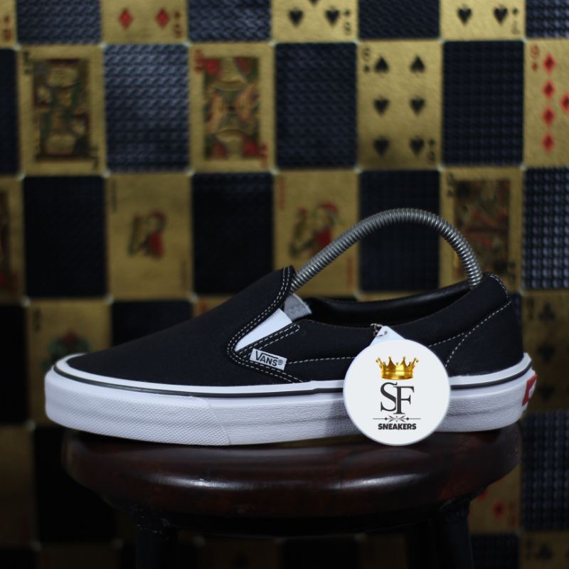 Vans Slip On Black White Classic UNISEX Made In China Premium Quality