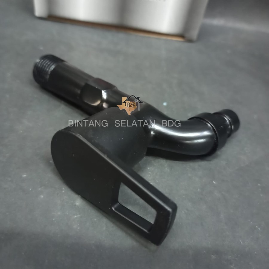 KRAN KERAN TAMAN KERAN TEMBOK AIR DINGIN WALL TAP BLACK SERIES