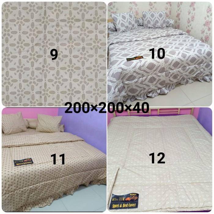 sprei perca my love ukuran 200x200 extra king size tinggi 40cm